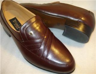 ITALO mens Dress shoes Brown Loafer US size 8.5