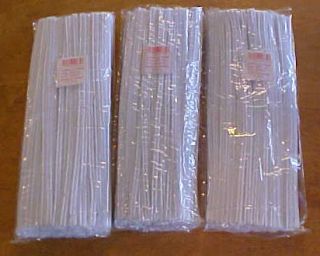 Lot of 300 White Pipe Cleaners Kids Craft Project New