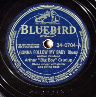 Arthur Crudup Mean Old Frisco LP Mega RARE Bluebird 78