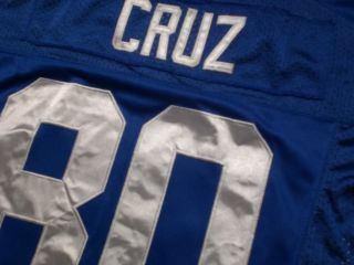 NWT NlKE Victor Cruz #80 New York Giants 2012 Jersey Blue Sz Large