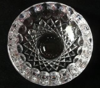 Pair (2) Signed Waterford Crystal 5 Ashtrays Colleen pattern