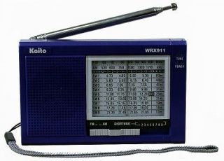 Kaito WRX911 Portable AM FM Shortwave Radio + Adapter