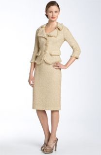 St. John Evening Tweed Knit Blazer & Skirt