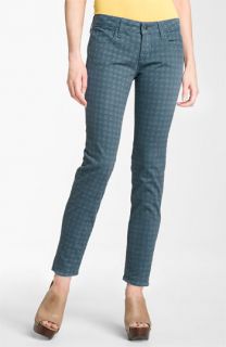 Blue Essence Houndstooth Print Twill Jeans ( Exclusive)