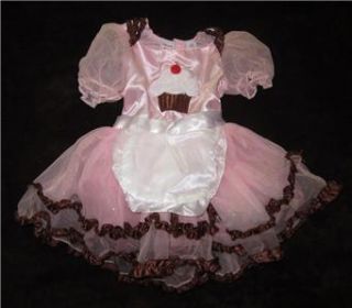 AUTHENTIC Cupcake Halloween Costume Baby Girl Toddler 2T Pink Tutu