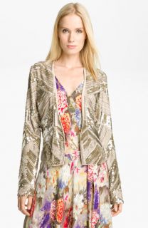 Haute Hippie Embellished Silk Jacket