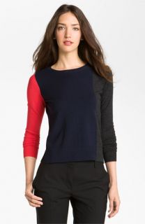 Theory Abner   Colorblock Preen Wool Sweater