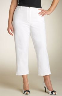 Eileen Fisher Cotton Twill Clamdigger Pants (Plus)