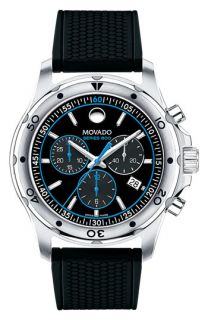 Movado Series 800 Chronograph Rubber Strap Watch