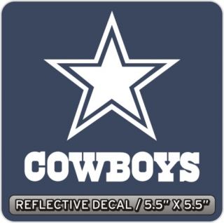 Dallas Cowboys Reflective Decal Sticker