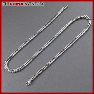 6mm Mens 27 1 2 Stainless Steel Curb Chain Necklace N5003