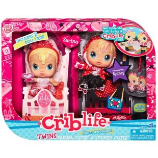 baby alive crib life twins doll set sarina cutie sydney cutie product