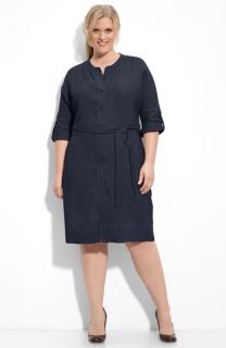 Eileen Fisher Organic Linen Shirtdress (Plus)