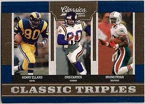 2010 Classics Classic Triples #5 Henry Ellard/Cris Carter/Irving Fryar