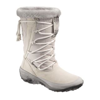 Cushe Womens Allpine Fresh White Suede Nylon Waterproof Winter Boots