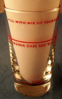 Red Robin Glass Virginia Dare Wine
