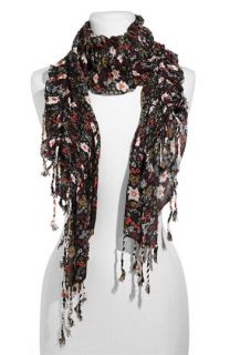 Frenchi® Ruched Fringed Scarf