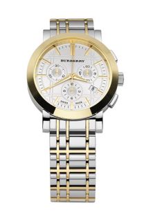 Burberry Two Tone Chronograph Watch