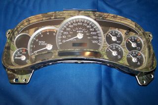 2003 05 GM Custom Speedometer Gauge Cluster Mossy Oak
