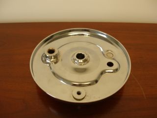 Vintage Cushman Chrome Front Wheel Brake Backing Plate 2 