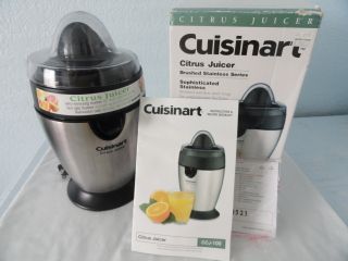 CUISINART CCJ 100 Citrus Pro Juicer Used in Box with Instruction