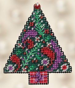 Mill Hill Cross Stitch Bead Kit Paisely Tree