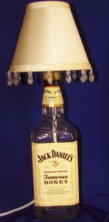 Jack Daniel Tennessee Honey Whiskey Empty Liquor Wine Bottle Lamp