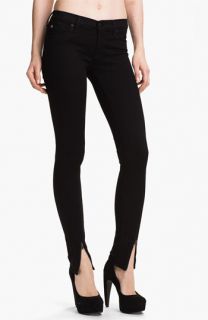 Hudson Jeans Juliette Ankle Zip Super Skinny Jeans (Black)