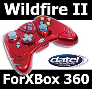 Red Datel Wildfire II 2 Wireless Controller Xbox 360
