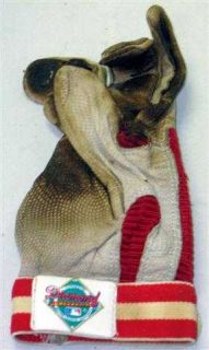 Jack Daugherty Game Used Red Franklin Batting Glove