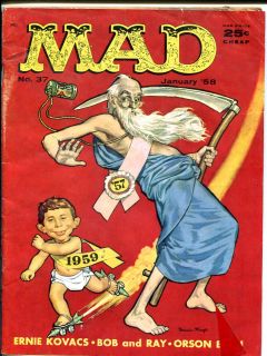 Mad Magazine 37 Jack Davis Alfred E Neuman 1958 Cool G VG