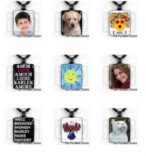 Personalized Custom Photo Jewelry Art Pet Memorial Cord Charm Pendant