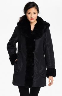 Jessica Wilde Storm Coat with Genuine Rabbit Fur