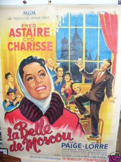Silk Stockings Fred Astaire Cyd Charisse linenbacked French Movie