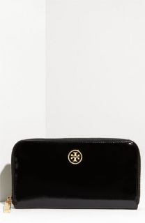Tory Burch Robinson Patent Saffiano Leather Continental Wallet