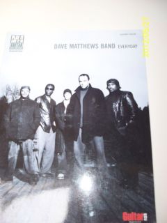 Dave Matthews Band Guitar Vocals with Tablature Song Book