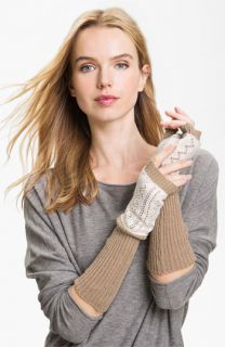 Laundry by Shelli Segal Double Layer Knit Fingerless Gloves