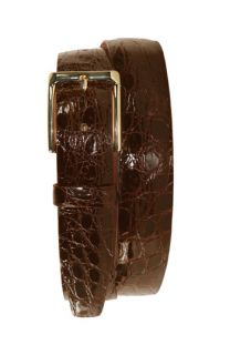 Trafalgar Newington Genuine Crocodile Leather Belt
