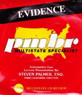 PMBR Evidence Audio CD Lecture (Palmer) Bar Exam Preparation
