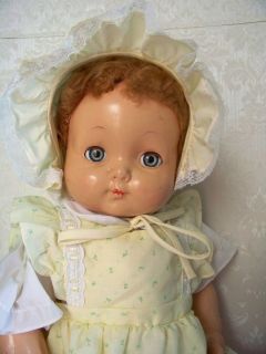 HUGE 1940s 24 SWEETIE PIE doll by EFFANBEE w cryer composition