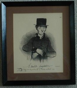 Honore Daumier Lithograph Le Malade Imaginaire Plate 24 Printed by