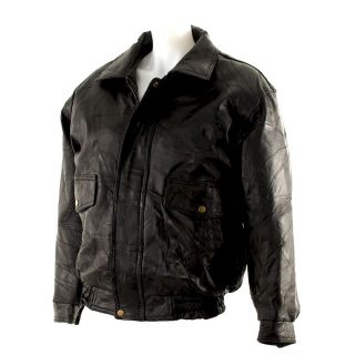 The Dakota Leather Company Leather Bomber Jacket