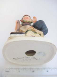 Vintage Napco Ceramic Japan Handpainted Cleaning Time Figurine