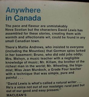 Lover Needs A Guitar David Lewis 1976 Nova Scotia NS 0002116243