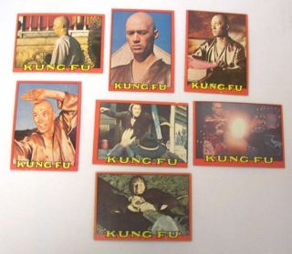 Vintage 1973 Topps Kung Fu David Carradine Trading Card Lot 39 Cards