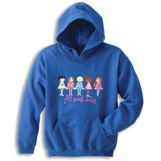 Girl Scout Daisy Daisies Hoodie Sweatshirt Size 4 5