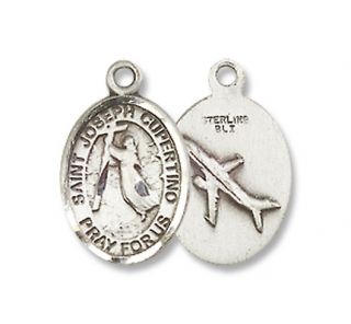 Sterling Silver St Joseph of Cupertino Medal Protector