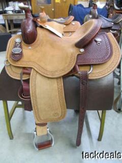 Dan Byrd Super Shooter Circle Y Ranch Saddle New w Tags Never Used 15
