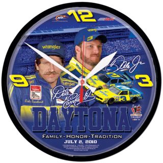 Wrangler 3 Dale Jr Dale SR NASCAR Daytona Win Clock