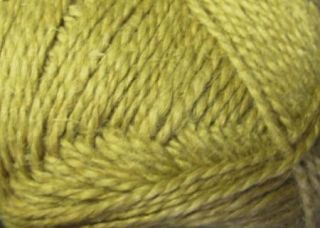 Natural Hemp Wool Yarn Curry Yellow 4 oz Skeins